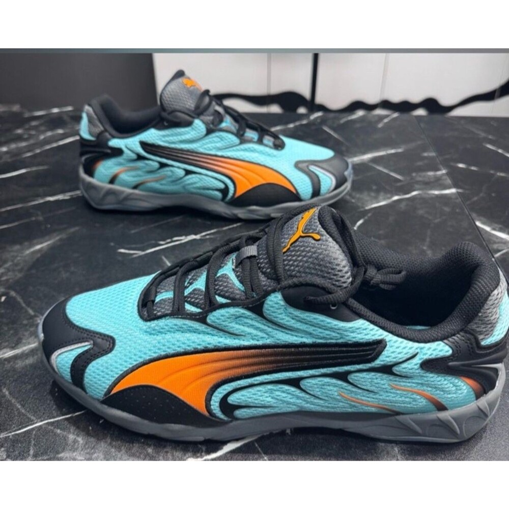 PUMA Inhale 401560-04 Aquatic Orange Glo Men’s 13 Y2K Sneakers New